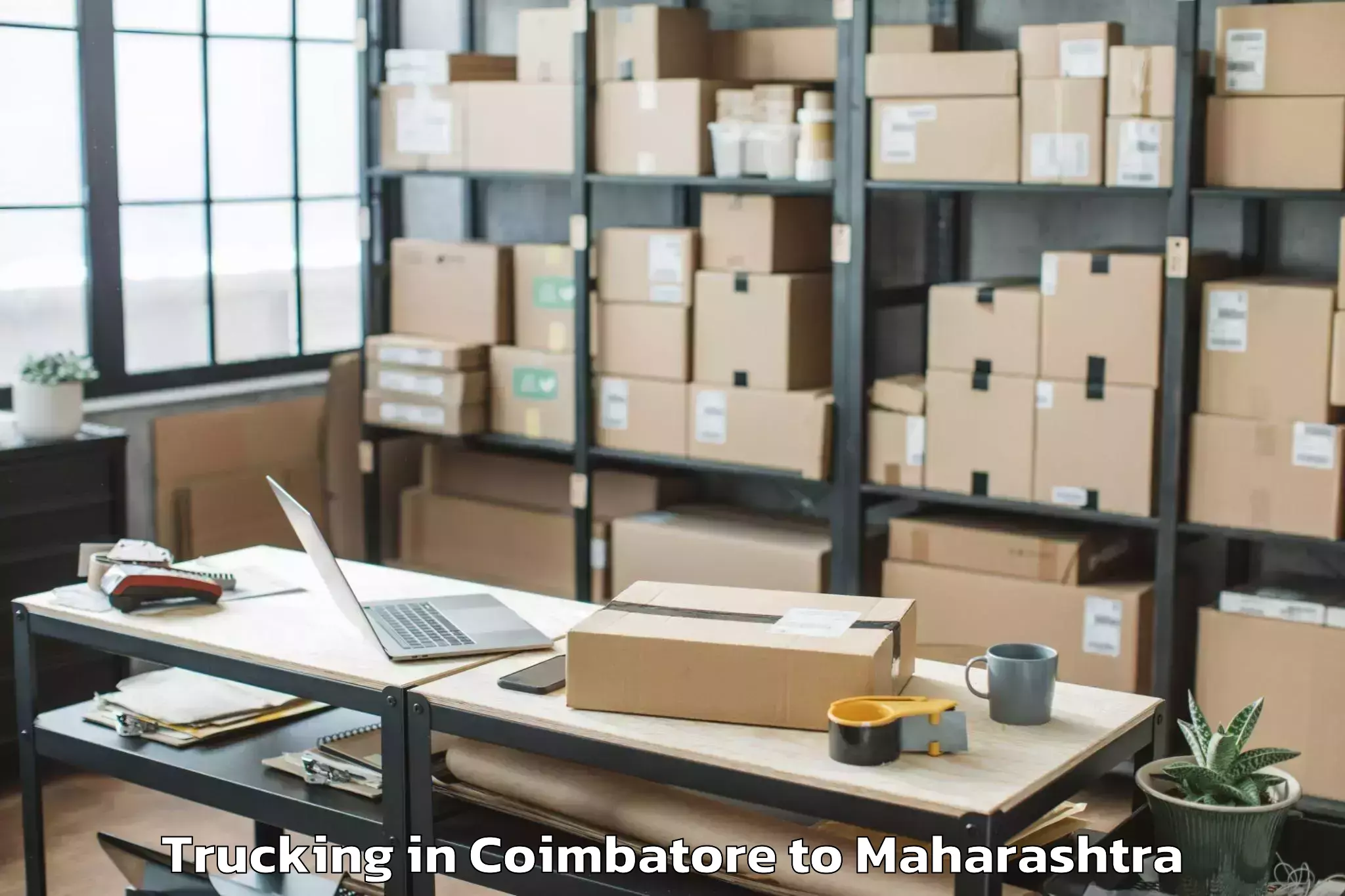 Book Coimbatore to Mahad Trucking Online